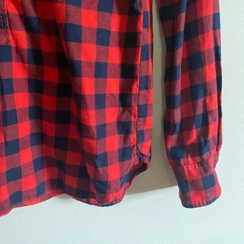 J. Crew Buffalo Plaid Top